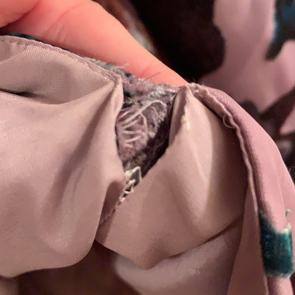 Aidan Mattox Floral Burnout Velvet Dress - Picture 4 of 8